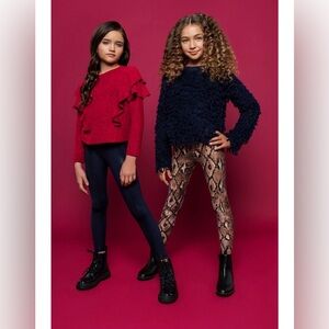 Kids Mia Python Print Leggings